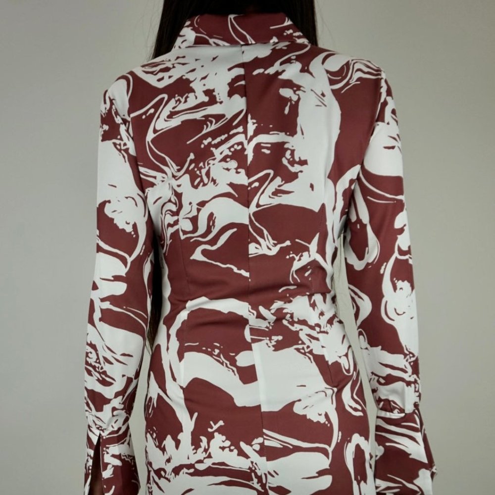 Abstract Midi Dress - Picture 6 of 8